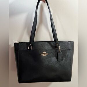 Coach Addison Tote - black crossgrain leather